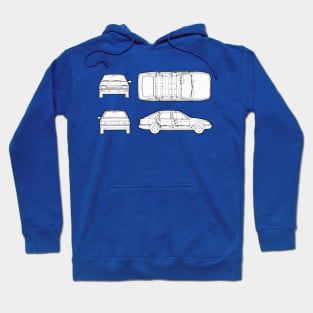 FORD SIERRA - dimensions Hoodie